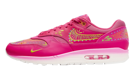 Nike Air Max 1 Dia De Los Muertos Hyper Pink/Sail-Opti Yellow-Green Strike FQ8172-645