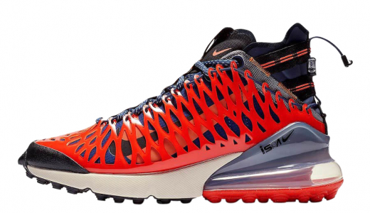 Nike Air Max 270 ISPA Terra Orange Blue Void/Black-Terra Orange-Oatmeal BQ1918-400