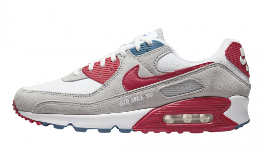 Nike Air Max 90 Athletic Club White Red Blue White/Grey-Red-Blue DQ8235-001