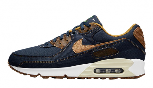 Nike Air Max 90 Cork Obsidian Obsidian/Wheat-Coconut Milk-White DD0385-400