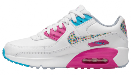 Nike Air Max 90 GS Polka Dots White Pink Blue White/Pink-Blue DV1843-100