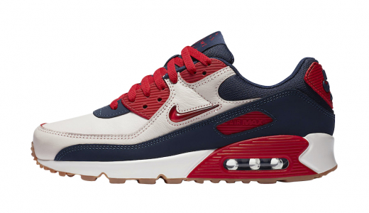 Nike Air Max 90 Home &amp; Away Sail University Red Sail/University Red-Gum Medium Brown CJ0611-101