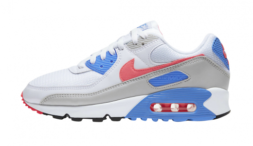 Nike Air Max 90 Hot Coral White/Hot Coral-Blue DA8856-100