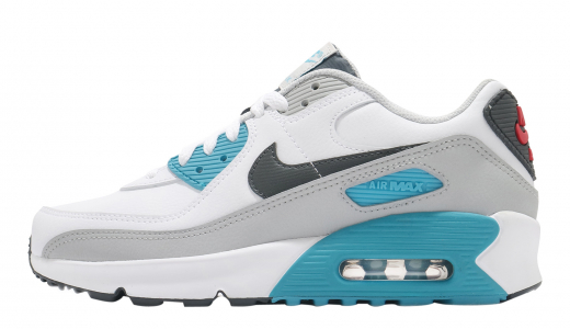 Nike Air Max 90 LTR GS White Iron Grey Chlorine Blue White/Iron Grey-chlorine Blue CD6864108