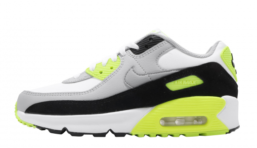 Nike Air Max 90 OG GS Volt White/Particle Grey-lt Smoke Grey-volt CD6864101