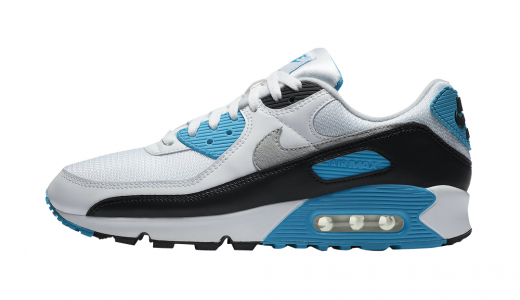 Nike Air Max 90 OG Laser Blue 2020 White/Black-Grey Fog-Laser Blue CJ6779100