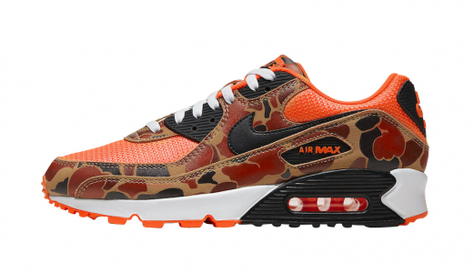 Nike Air Max 90 Orange Duck Camo Total Orange/Black CW4039-800