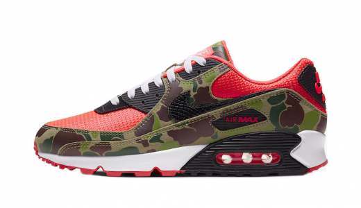 Nike Air Max 90 Reverse Duck Camo Infrared/Black-Green CW6024-600