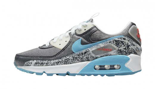 Nike Air Max 90 Rice Ball White/Aqua-Red DD5483-010