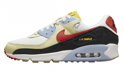 Nike Air Max 90 Set to Rise White/Yellow-Red-Black DV2116-700