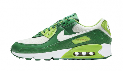 Nike Air Max 90 St. Patrick's Day 2021 Pine Green/Mean Green-Spruce Aura-White-Metallic Gold DD8555-300