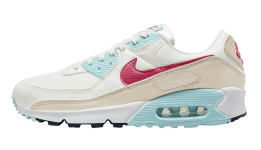 Nike Air Max 90 White Red Aqua White/Red-Aqua Blue DQ4699-100