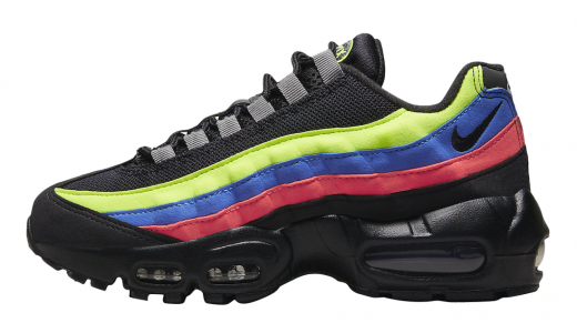 Nike Air Max 95 GS Black Neon Black/Green-Blue-Pink DZ5635-001