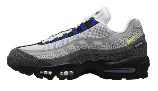 Nike Air Max 95 Kiss My Airs Metallic Silver/Cement Grey-Black-Varsity Royal-Volt FD9752-001