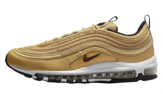 Nike Air Max 97 Gold Bullet 2023 Metallic Gold/Varsity Red-White-Black DM0028-700