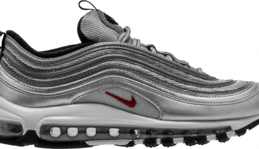 Nike Air Max 97 GS Silver Bullet Metallic Silver / Varsity Red - White - Black 918890-001