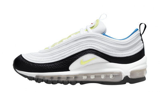 Nike Air Max 97 GS White Black Neon Yellow White/Black-Neon Yellow DQ0980-100