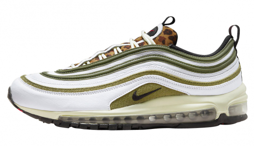 Nike Air Max 97 Leopard Tongue White/Olive-Red-Black DX8973-100