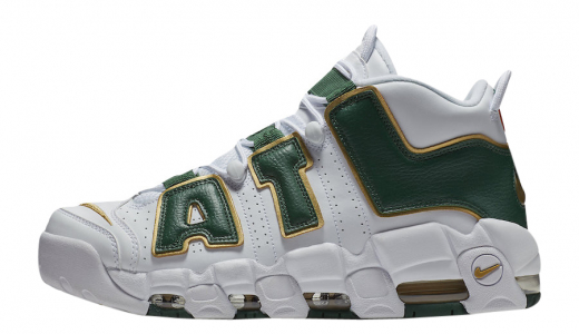 Nike Air More Uptempo ATL White/Gorge Green-Metallic Gold AJ3139-100