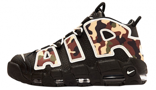 Nike Air More Uptempo Black Camo Black/Sail-Light British Tan CJ6122-001