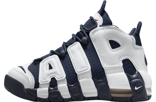 Nike Air More Uptempo GS White / Midnight Navy White/Metallic Gold/University Red/Midnight Navy FV5371-100