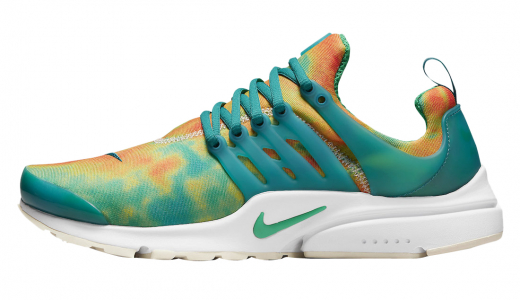 Nike Air Presto Bright Spruce Tie-Dye Pearl White/Bright Spruce-Summit White-Stadium Green-Light Crimson CT3550-200