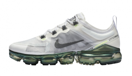 Nike Air VaporMax 2019 Premium White Platinum White/Dark Grey-Platinum Tint-Lime Blast AT6810-100