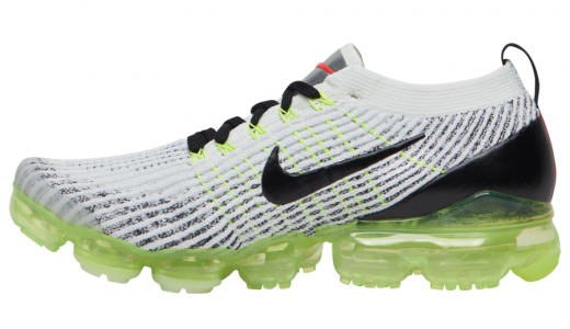 Nike Air VaporMax 3 White Volt White/Black-Volt-Bright Crimson-Metallic Silver AJ6900-100