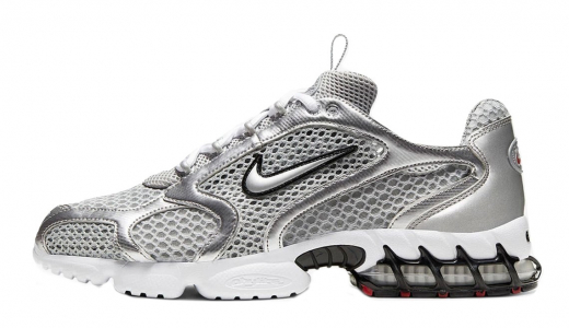 Nike Air Zoom Spiridon Cage 2 Metallic Silver Light Smoke Grey/Metallic Silver CJ1288-001