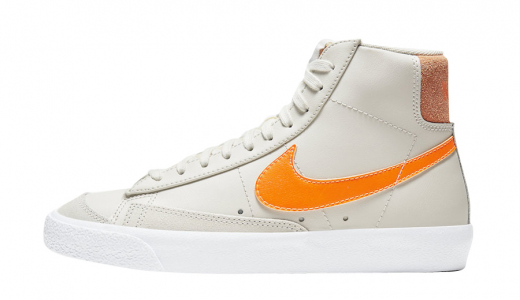 Nike Blazer Mid 77 Light Bone Orange Trance Light Bone/Orange Trance-White-Total Orange CZ0461-001