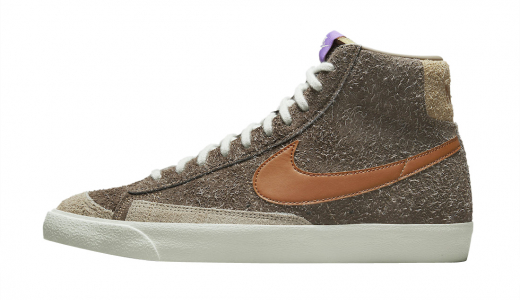 Nike Blazer Mid 77 Premium Dark Chocolate Dark Chocolate/Tan-Purple DM7581-200