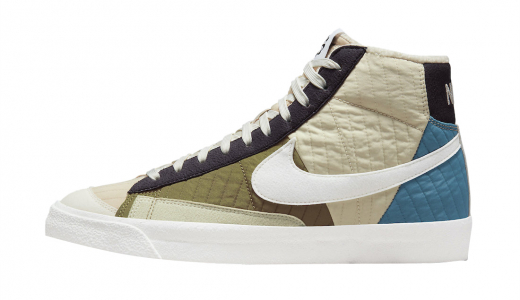 Nike Blazer Mid 77 Sail Quilt Rattan/Sail-Brown Kelp-Cave Purple DD8024-200