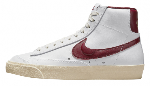 Nike Blazer Mid Just Do It Summit White Team Red Summit White/Team Red-Muslin-Metallic Gold DV7003-100