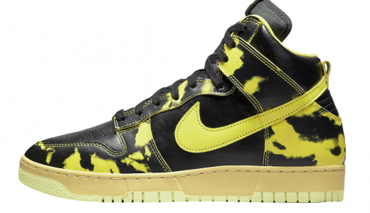 Nike Dunk High 1985 Yellow Acid Wash Black/Varsity Maize-Black DD9404-001