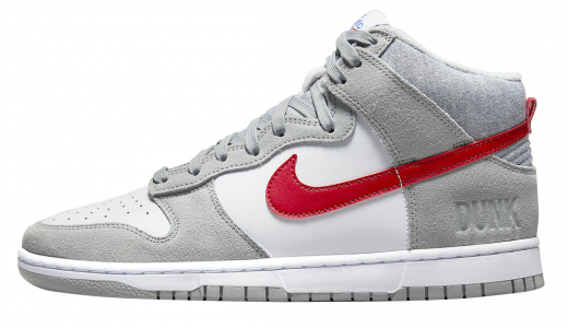 Nike Dunk High Athletic Club White Grey White/Grey-Red DJ6152-001