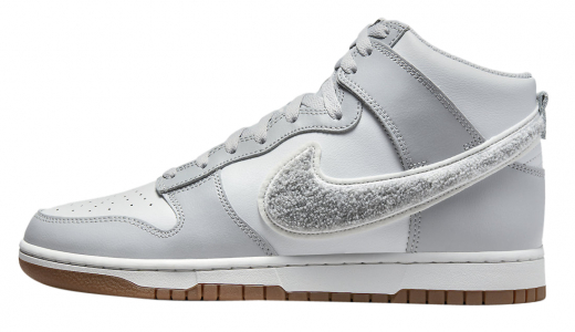 Nike Dunk High Chenille Swoosh White Grey White/Grey DR8805-003