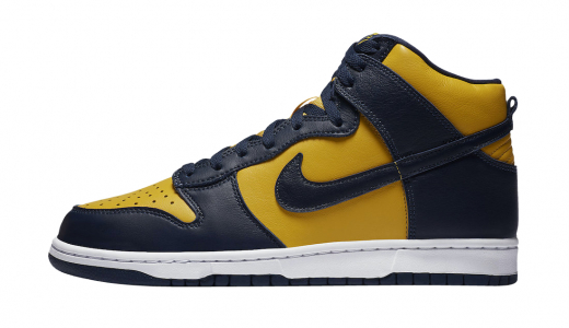 Nike Dunk High Michigan 2020 Varsity Maize/Midnight Navy-Midnight Navy CZ8149-700