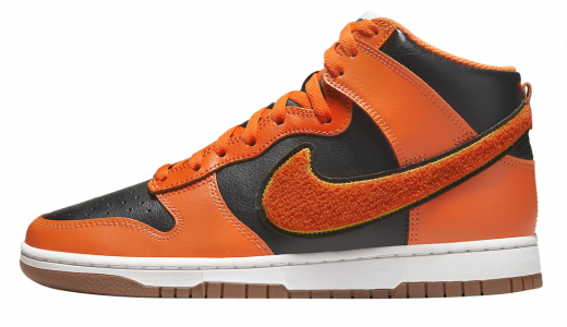 Nike Dunk High University Chenille Swoosh Orange/Black DR8805-002