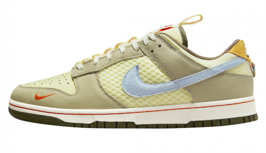 Nike Dunk Low Cartoon Yellow/Tan-Blue DX6038-741