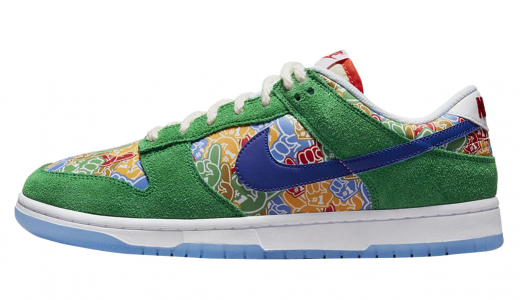 Nike Dunk Low Foam Finger Stadium Green/Old Royal-White-University Red DZ5184-300