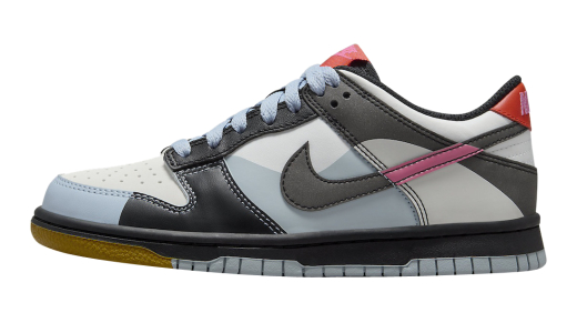 Nike Dunk Low GS Dance Summit White/Light Armory Blue-Black-Playful Pink FJ2686-100