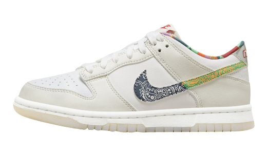 Nike Dunk Low GS Multi Paisley White/Diffused Blue-White-Mystic Red-Summit White-Phantom FN8913-141