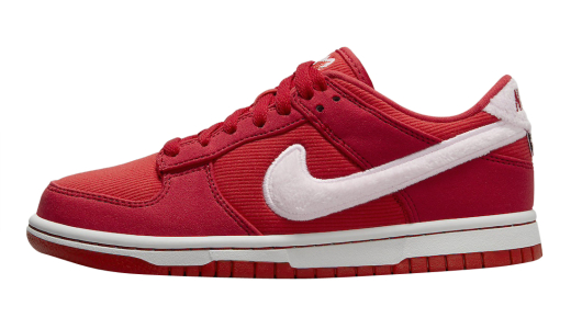 Nike Dunk Low GS Valentine's Day Fire Red/Pink Foam-Light Crimson-White-Team Red FZ3548-612