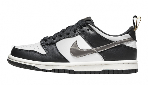 Nike Dunk Low GS White Black Metallic White/Black-Metallic DH9764-001