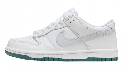 Nike Dunk Low GS White Grey Teal White/Grey-Teal FD9911-101