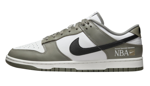 Nike Dunk Low NBA Paris White/Neutral Olive-Black FZ4624-001