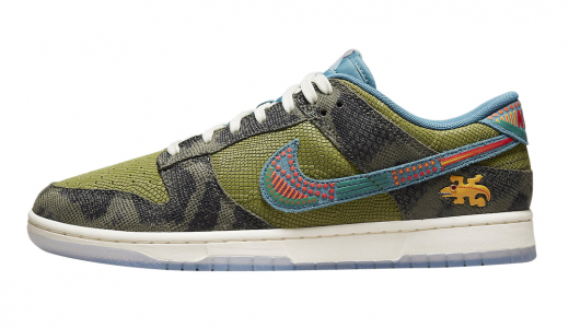 Nike Dunk Low Siempre Familia Carbon Green/Rift Blue-Sail DO2160-335