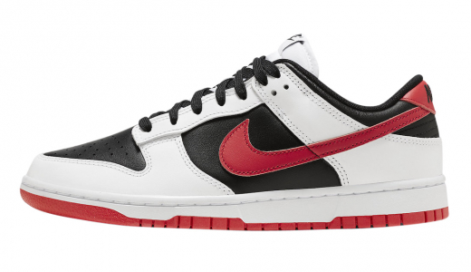 Nike Dunk Low White Black University Red White/University Red-Black FD9762-061