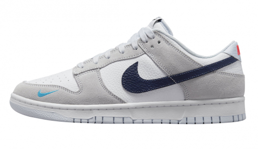 Nike Dunk Low White Grey White/Grey-Navy-Aqua FJ4227-001