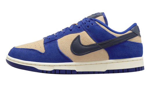 Nike Dunk Low WMNS Blue Suede Deep Royal Blue/Sesame-Midnight Navy-Dark Obsidian DV7411-400